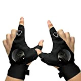 1 paio di guanti con torcia a LED, guanti impermeabili con torcia a LED gadget per attrezzi fantastici, guanti con ...