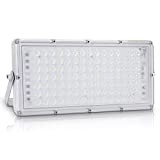 100W Faretto LED da Esterno Bellanny, Faro Led Esterno IP65 Impermeabile, 10000LM, 6500K Bianco Freddo Luce di Sicurezza per Garage ...