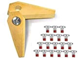 18 lame di ricambio in titanio per Bosch Indego, adatte per tutti gli Indego – 800, 1000 1200, 350, 400 ...