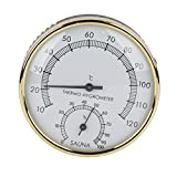 2 in 1 Sauna Termometro Igrometro Quadrante in Metallo Misuratore di umidità per Ambienti Interni Strumento di Misura per stanze ...