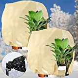 2 Pezzi di Protezione delle piante invernali, Protezione invernale per piante in vaso, Protezione invernale delle piante con coulisse cerniera, ...