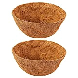 2 pezzi inserto in cocco di ricambio per vasi di fiori, diametro 20 cm, in cocco per cestini naturali, vasi ...