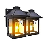 [2 Pezzi] Luce Solare Esterno, Lampada Solare da parete per giardino Esterno con Sensore di Movimento, 3 Modalità di Illuminazione, ...