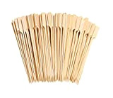 200 Pezzi Spiedini di Legno, Bastone di bambù per Barbecue,18 cm Bastoncini Spiedini Lunghi di Bambu, Marshmallow Sticks - Sicuro ...