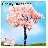 20pcs Miniature Sakura Plum Willow Tree Piante Impianti Fata Giardino Accessori Dollhouse Ornament ( Color : Cherry Blossoms )