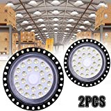 2Pcs 50W LED UFO 5000LM, WZTO Proiettore Faretto LED Lampadario Lampada Interni Industriale LED Luce Bianca 6000K, Impermeabile IP65 Fari ...