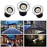 3 faretti LED GU10 bianco caldo, per esterni, IP65, 3 W, 230 V, AC85-265 V, 270 lumen, per illuminazione da ...