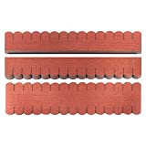 3 set di tegole per tetto, coda di flanella (33 mm), rosso