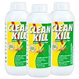 3x Biokill Insetticida Ecologico Clean Kill Extra Micro-Fast Ricarica No Gas A Base Acquosa - 3x Flaconi da 1 Litro ...