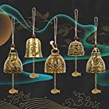 5 Pezzi Campana Appendere Vintage Fengshui Chimes Fortuna Windchime Vintage Campane Fengshui Cinese Tradizionale Vento Carillon per Giardino di Casa ...