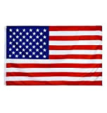 5x3Piedi Bandiera America, Bandiera Americana con 2 Occhielli in Metallo, Bandiera Stati Uniti in Colori Vivaci, Bandiera USA per la ...