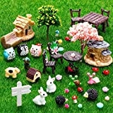 64 Pezzi Accessori per Giardino delle Fate in Miniatura Ornamento Mini Animali in Miniatura Kit Figurine di Animali Miniatura di ...