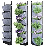 Acebwhtoy Sacchetti verticali per piantare, da appendere al giardino, per interni, esterni, balcone, fiori, erbe grasse, fragole, 1 pezzo (A)