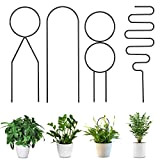 ACTIMED 4 pezzi per piante rampicanti da interno, supporto piante, griglia in metallo per piante rampicanti, supporto per piante in ...