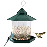 Aibyks Mangiatoia per Uccelli Casa Mangiatoia per Uccelli Mangiatoia per Uccelli Selvatici Dispenser Automatico di Alimenti da Giardino