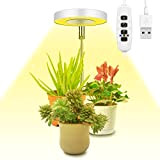 Ainiv Grow Light,Lampada da Coltivazione a LED a Spettro Completo, 9 Luminosità Regolabile Pannello Luminoso Girevole a 180°,con Timer di ...