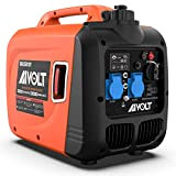 AIVOLT Generatore Inverter 3200 Watt Generatore di Emergenza Generatore Silenzioso Benzina per Campeggio, Festival, Strumenti e Uso Domestico con 2 ...