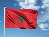 AL PRODUCTION Bandiera in Tessuto Nautico Misura 150x220 Marocco