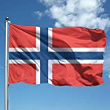 AL PRODUCTION Bandiera in Tessuto Nautico Misura 70x100 Norvegia
