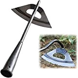 All-Steel Hardened Hollow Hoe,Handheld Weeding Rake Planting Vegetables Farm,Sharp Durable Gardening Gifts for Hoe Garden Tool Traditional Steel Quenching Forging ...