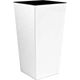 ALTA vaso di plastica URBI 2 litri di 12,6 X 12,6 X 20 CM IN BIANCO
