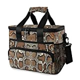Amazing Snake Skin Cooler Bag Isolato Cestino da Picnic 15L a tenuta stagna portatile Cooler Basket con maniglia spalla per ...
