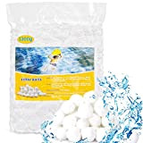 Amzeeniu 1300g Filtro Balls,può Sostituire la da 46 kg Sabbia Sfere per Filtrazione a Sabbia per Piscine,Riutilizzabile per Filtro Piscina ...