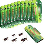 Anguxer Trappola per scarafaggi, 10 PCS trappole per scarafaggi + 10 PCS esche per cockroach, per proteggerti dagli scarafaggi