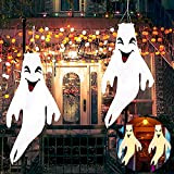 Aniepaa 2Pcs Manica a Vento di Halloween, 110cm Manica A Vento Giardino Fantasma di Halloween, Appendere Fantasma Decorazione per Esterna ...