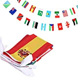 Anley Bandiera 100 Paesi, Stendardo Internazionale, Decorazione per Inaugurazione, Bar dello Sport, Eventi, Feste - 82 Piedi 100 Bandiere