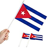 Anley Bandierina Cuba in Miniatura - Mini Bandiere cubane da 5"x 8" Colori sbiaditi e Resistenti alla dissolvenza - Bandiera ...