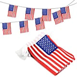 Anley USA Guidone Americano Banner, Eventi Patriottici 4 luglio Giorno dell'Indipendenza Decorazione Bar dello Sport - 33 Piedi 38 Bandiere