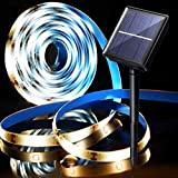 AOZBZ Striscia LED da 3 m, per esterni, a energia solare, impermeabile, IP65, per esterni, 2 modalità, alimentata da energia ...