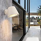 Applique Bianco Quadrato Luce Gu10 Specchio 5w IP44 Esterno,Lampada Led Moderne da parete Potenti Bagno,Economiche Alta Luminosità Interno Design Camera ...