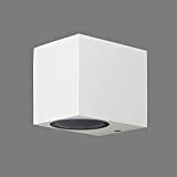 Applique lampada cubo da parete a muro gu10 max 10w led per interno esterno moderno faretto monoemissione BY Universo (Cubo ...