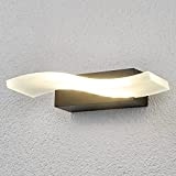 Applique LED da esterni 'Jirka' (Moderno) colore Grigio, in Alluminio (1 luce, lampadina inclusa) di Lindby | applique da esterni ...
