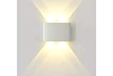 Applique LED Lampada da Parete Ovale 12W Luce Calda Esterno Interno FD-10