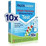 Aquakaiser Cartine per misurazione durezza dell'Acqua - Test per l'analisi dell'Acqua di casa, stagni, Piscine, acquari - 10 Pezzi confezionati ...