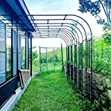 Arco da giardino in metallo Mezzo Lato Rose Viti Arco a parete Pergola Pergola traliccio per piante rampicanti Outdoor Indoor ...