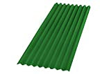 Arredo Stock Lastra onduline fibrobitumisose Colore Verde Intense, 85x200 cm.