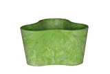 Artstone Vaso da Fiori, per Piante Trio Claire, Resistente al Gelo e Leggero, Verde Limone, 26x14cm