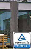 ATLANTIS Outdoor Copertura Protettiva per Ombrellone a Braccio Laterale (Fino a 350 cm) | Grigio | Certificato TÜV Rheinland | ...