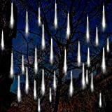Auniq 30cm Luci Della Pioggia di Meteore, 10 tubo 240 LED Meteor Luci Natale con EU Spina, IP65 Impermeabili Meteor ...