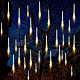 Auniq 30cm Luci Della Pioggia di Meteore, 10 tubo 240 LED Meteor Luci Natale con EU Spina, IP65 Impermeabili Meteor ...