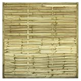 AVANTI TRENDSTORE - Larissa - 2x Recinto intrecciato in legno massiccio di pino, misura 180x180 cm (2) (2, 180x180 cm)