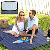 AVOS-DEALS-GLOBAL – Coperta da picnic, grande coperta da spiaggia, 200 x 150 cm, impermeabile, pieghevole, per campeggio, spiaggia, parco e ...