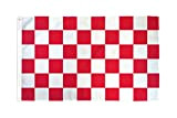 AZ FLAG Bandiera A Scacchi Rossi E Bianchi 150x90cm - Bandiera Scacchiera Rossa E Bianca 90 x 150 cm