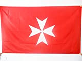 AZ FLAG Bandiera attività SOVRANO Ordine di Malta 90x60cm - Bandiera San Giovanni di GERUSALEMME 60 x 90 cm Foro ...