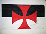 AZ FLAG Bandiera BEAUCEANT Cavalieri Templari 150x90cm - Bandiera Ordine del Tempio 90 x 150 cm