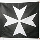 AZ FLAG Bandiera Cavalieri Ordine di Malta 90x90cm - Bandiera San Giovanni di GERUSALEMME 90 x 90 cm Foro per ...